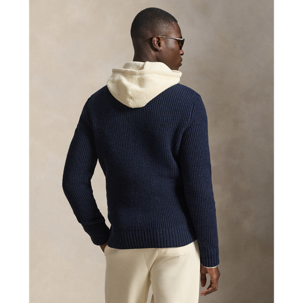 Wool-Cashmere Full-Zip Sweater