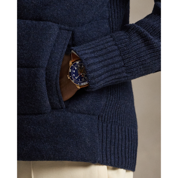 Indigo Wool-Cashmere Full-Zip Sweater Polo Ralph Lauren 7