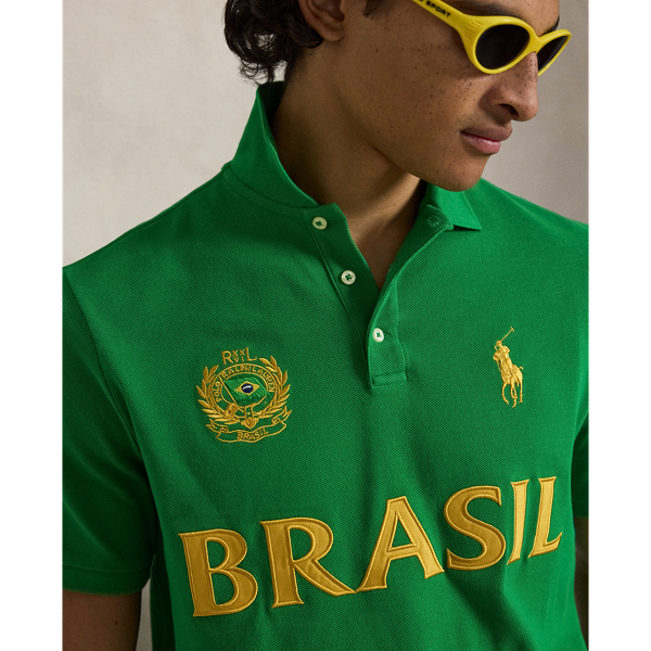 Cruise Green Classic Fit Brazil Polo Shirt Polo Ralph Lauren 6