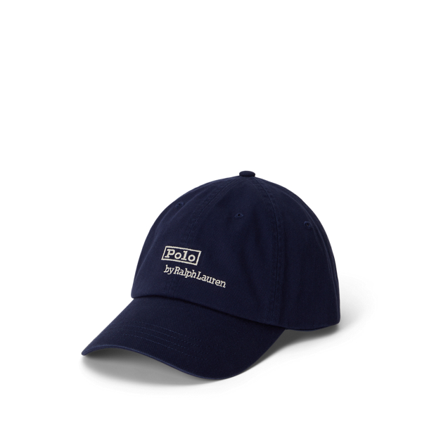 Casquette en sergé brodée d'un logo