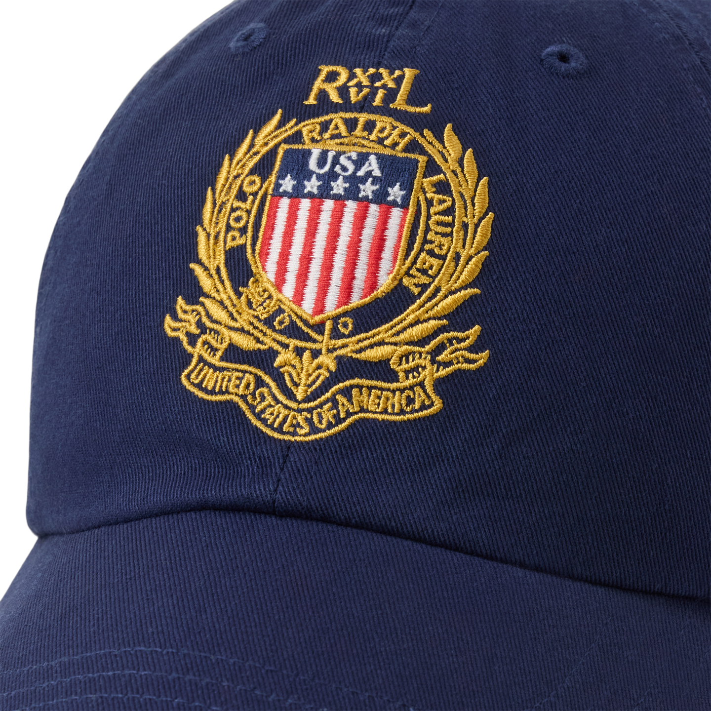 Мужская кепка Ralph Lauren USA Twill Ball, цвет: Тёмно-синий — фото 2