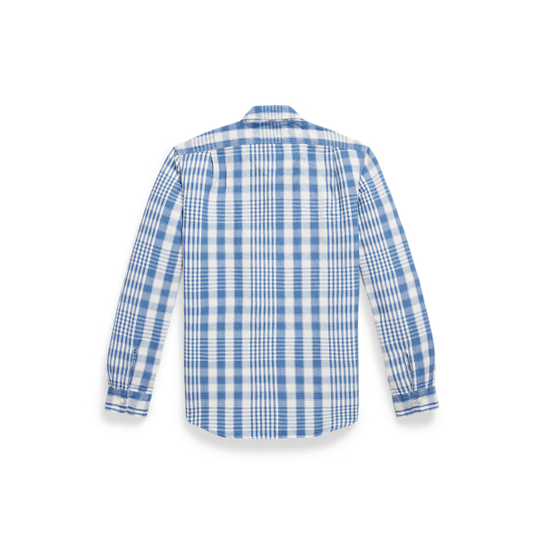 Kariertes Classic-Fit Arbeitshemd Polo Ralph Lauren in Indigo/Creme 2