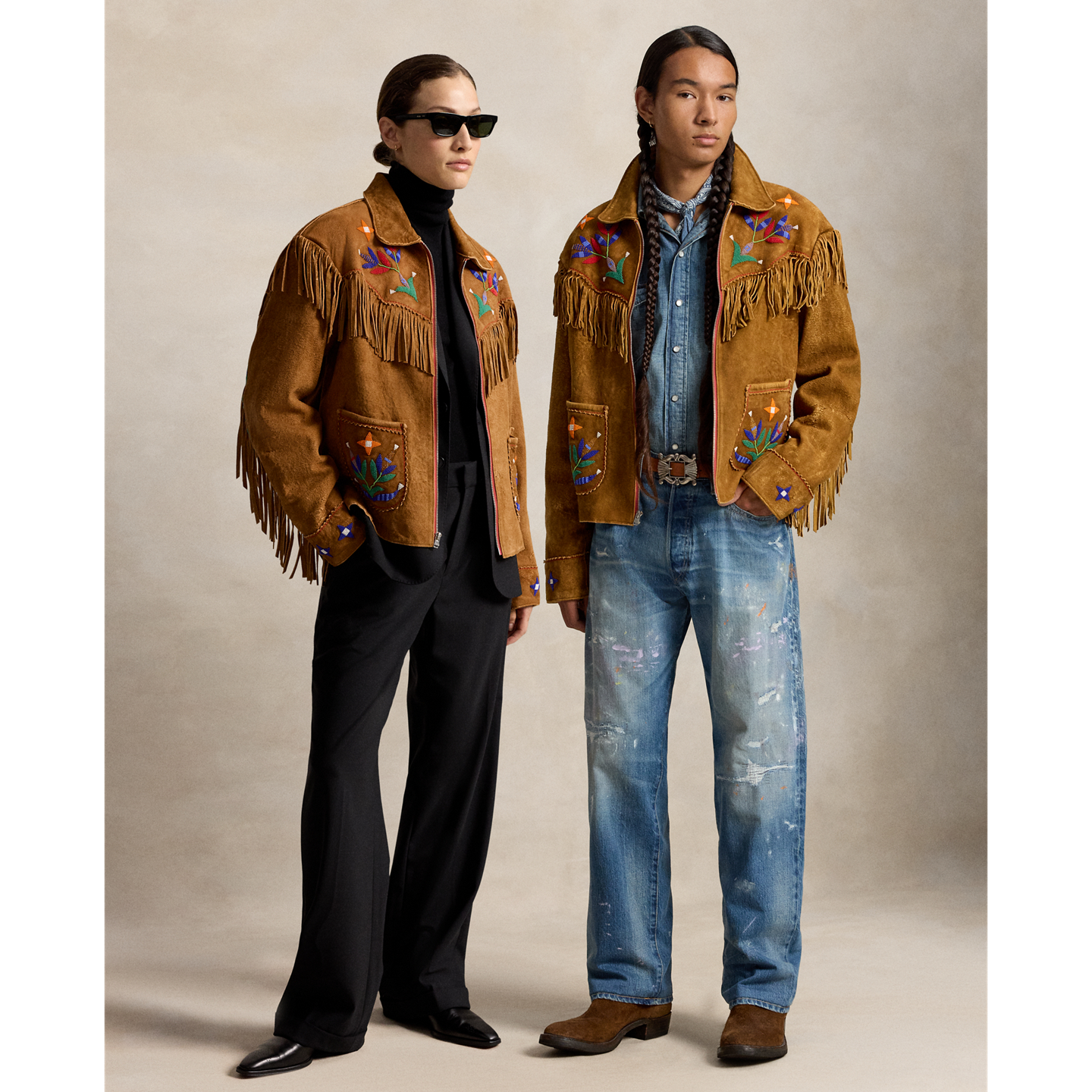 Мужская куртка Ralph Lauren PRL x TÓPA Standing Sage Fringe, цвет: Верблюжий — фото 8