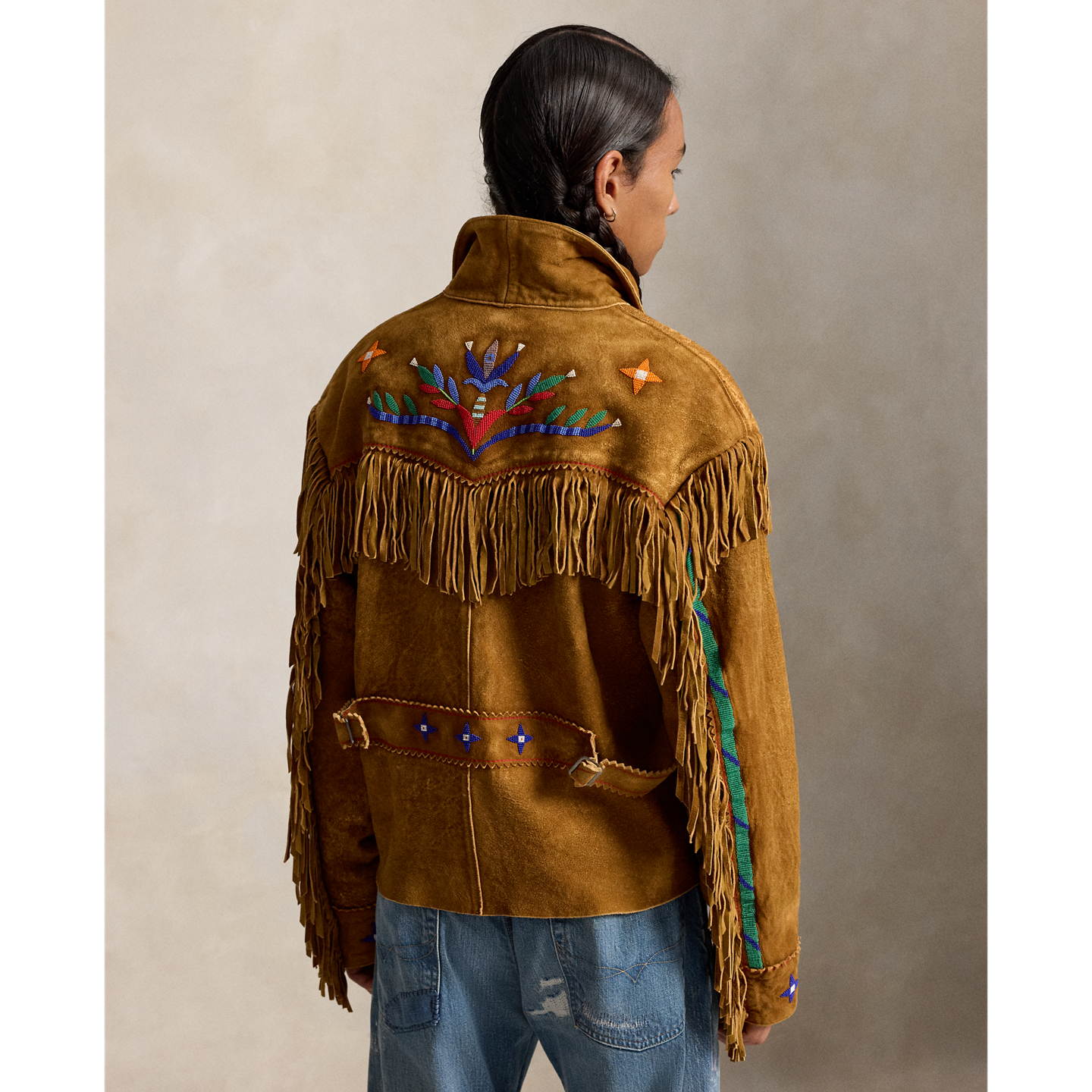 Мужская куртка Ralph Lauren PRL x TÓPA Standing Sage Fringe, цвет: Верблюжий — фото 2