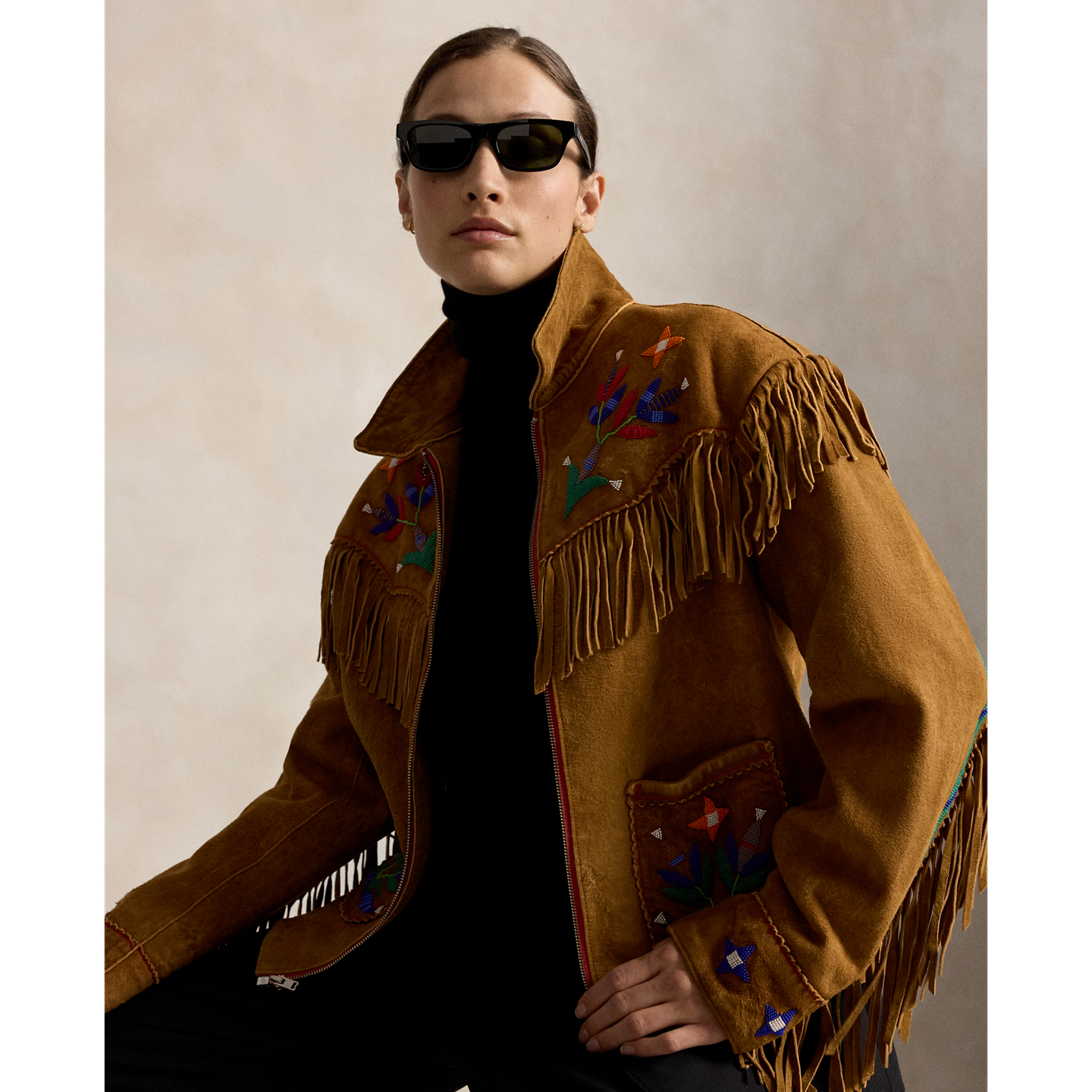 Мужская куртка Ralph Lauren PRL x TÓPA Standing Sage Fringe, цвет: Верблюжий — фото 3