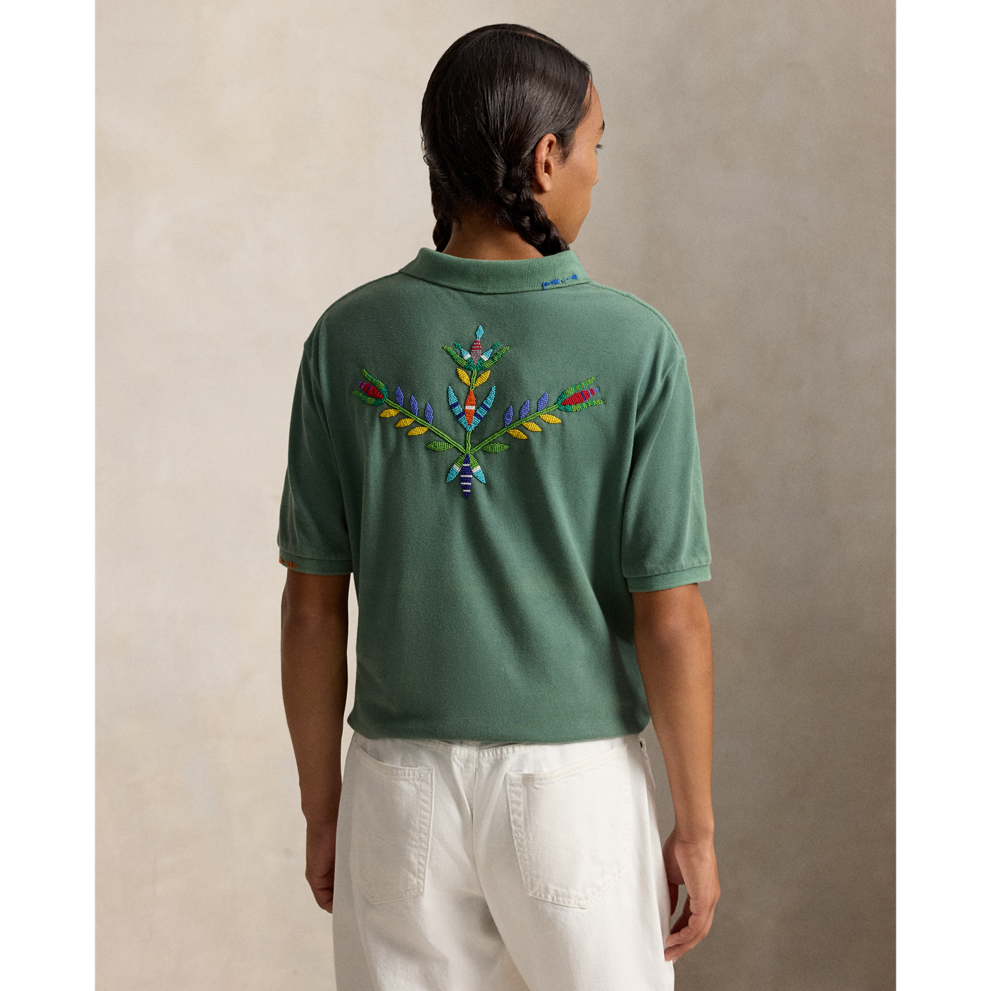 Мужское поло Ralph Lauren PRL x TÓPA Strong Sage Polo, цвет: Потёртый тёмно-зелёный — фото 2