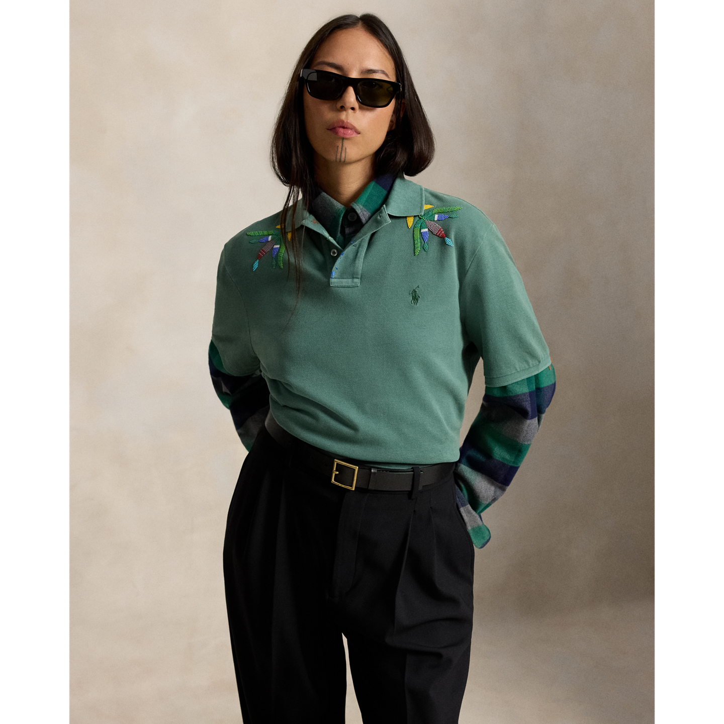 Мужское поло Ralph Lauren PRL x TÓPA Strong Sage Polo, цвет: Потёртый тёмно-зелёный — фото 3