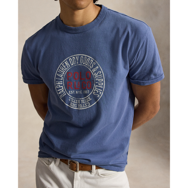 T-shirt graphique classique en jersey Polo Ralph Lauren en Royal ancien 5