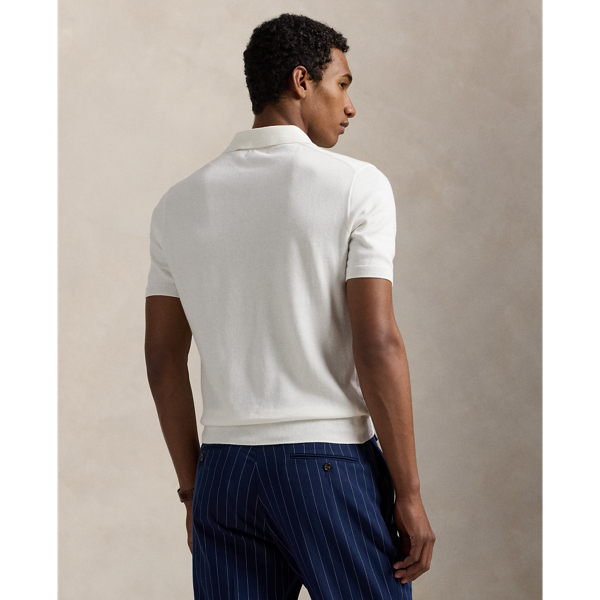 Deckwash White Cotton Polo-Collar Sweater Polo Ralph Lauren 5
