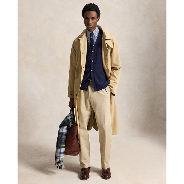 Cardigan torsad&eacute; en laine et cachemire Polo Ralph Lauren en Marine chasseur 4
