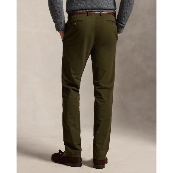 Dark Loden Greenwich Slim Fit Stretch Chino Trouser Polo Ralph Lauren 4