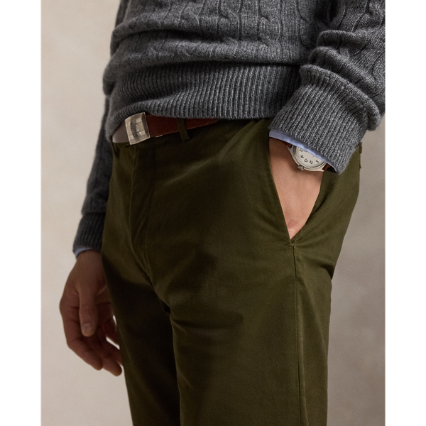 Dark Loden Greenwich Slim Fit Stretch Chino Trouser Polo Ralph Lauren 5
