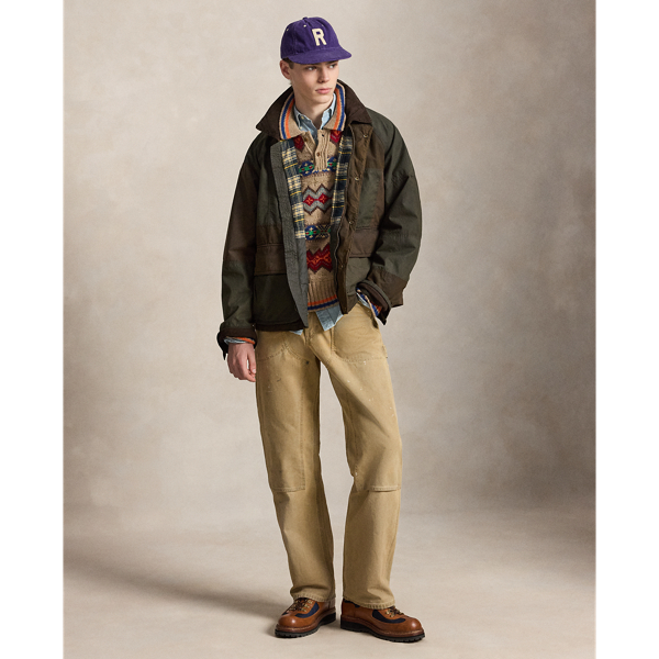 Patchwork Oilcloth Utility Jacket