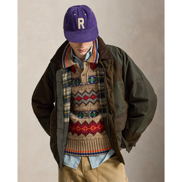 Patchwork Oilcloth Utility Jacket
