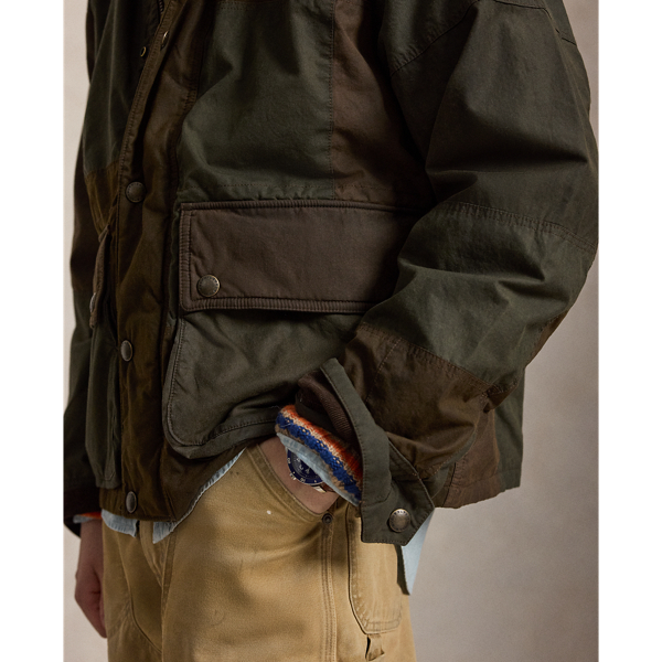 Patchwork Oilcloth Utility Jacket