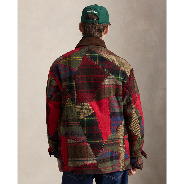 Patchwork Wool-Alpaca Utility Jacket