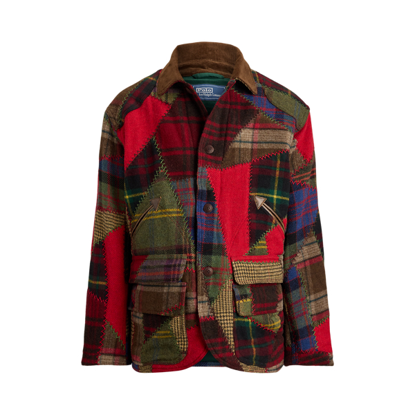 Patchwork Wool-Alpaca Utility Jacket