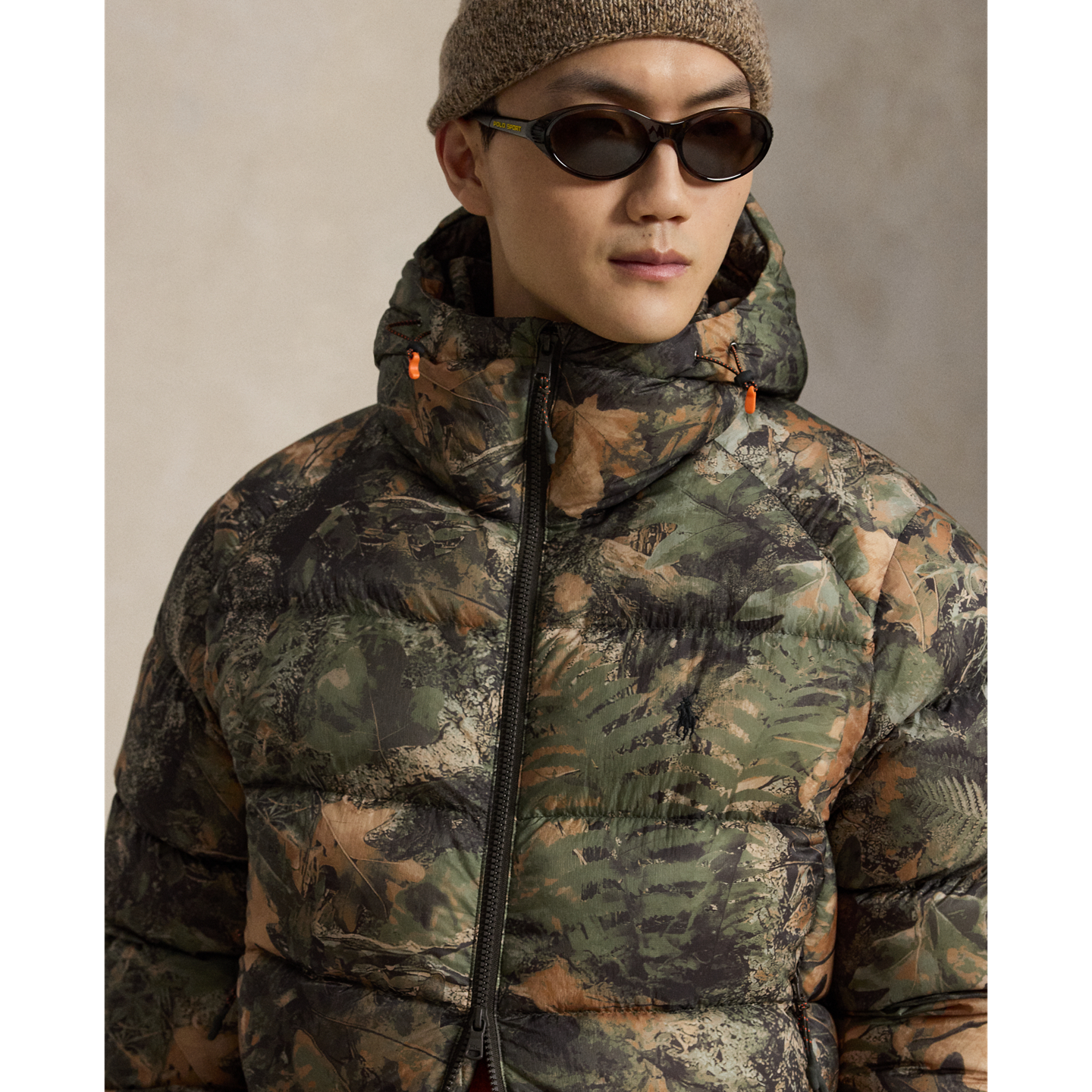 Мужская куртка Ralph Lauren The Hawthorne Forest-Print Down, цвет: Тёмно-зелёный камуфляжный — фото 4