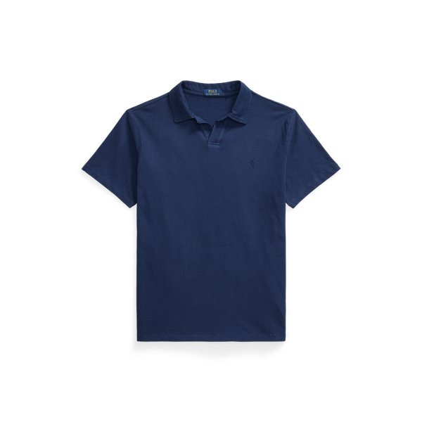 Newport Navy/Navy Standard Fit Cotton-Linen Polo Shirt Polo Ralph Lauren 2