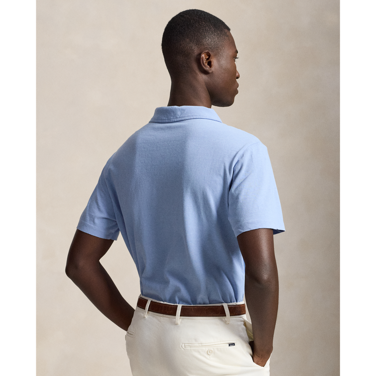 Мужское поло Ralph Lauren Standard Fit Cotton-Linen Polo, цвет: Синий — фото 2