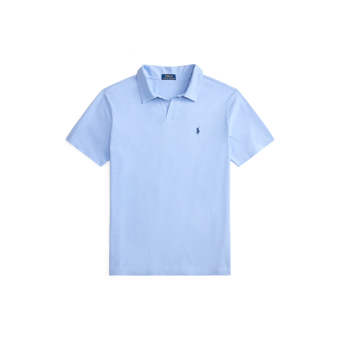 Мужское поло Ralph Lauren Standard Fit Cotton-Linen Polo, цвет: Синий — фото 5