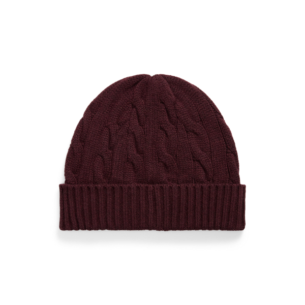 Bonnet en laine et cachemire torsad&eacute;s