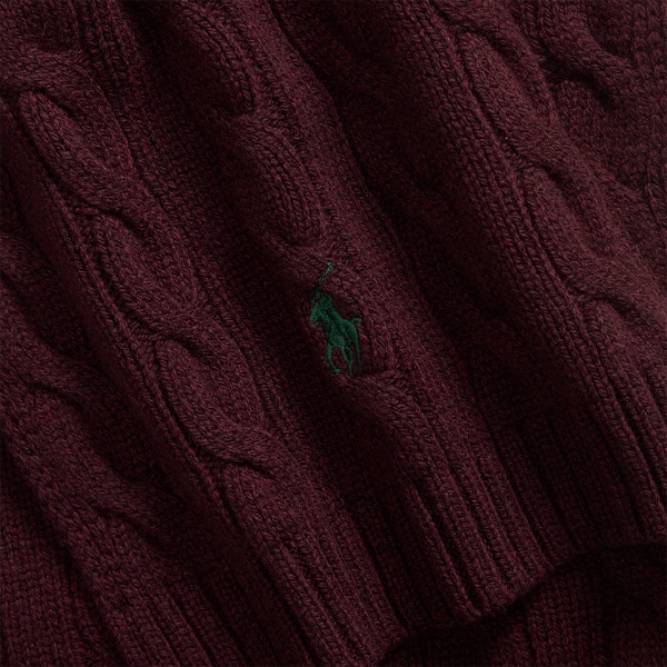 Cable-Knit Wool-Cashmere Scarf