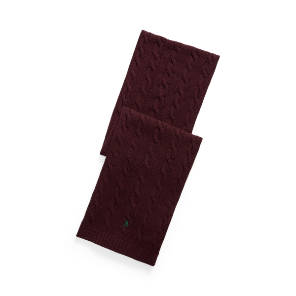 Cable-Knit Wool-Cashmere Scarf