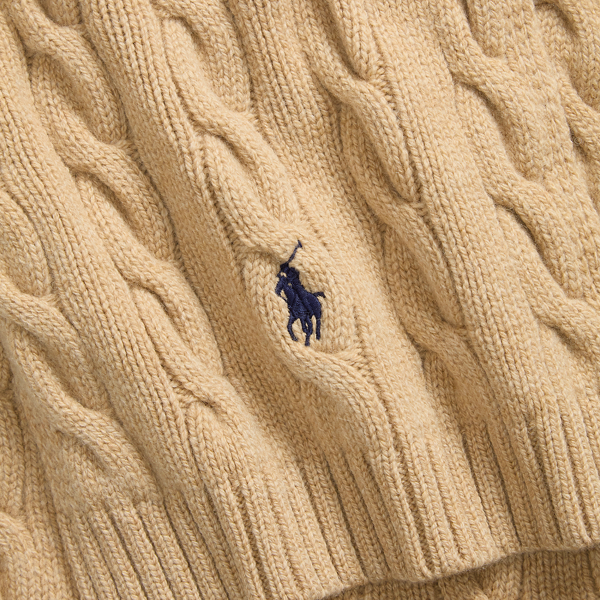 Cable-Knit Wool-Cashmere Scarf