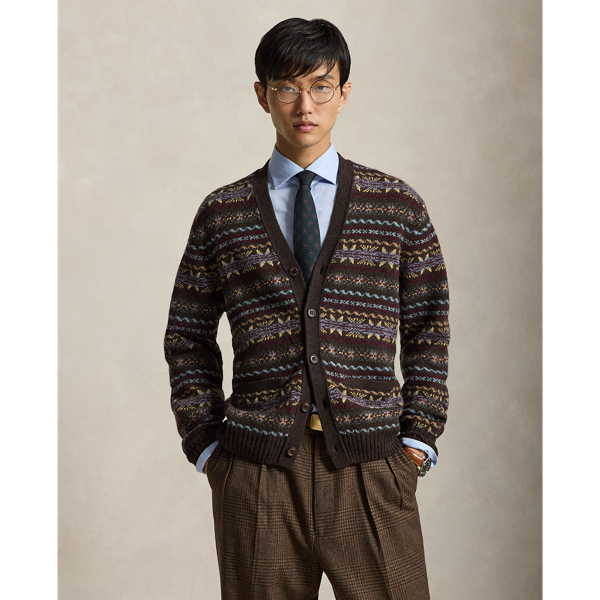 Fair Isle-gebreid wollen vest