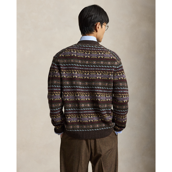 Fair Isle-gebreid wollen vest