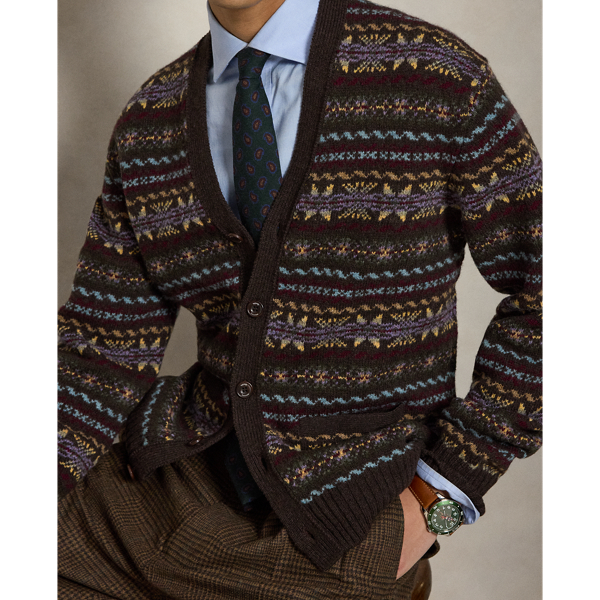Fair Isle-gebreid wollen vest