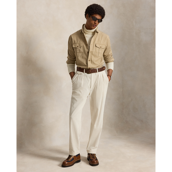 Classic Fit Washed Chino Workshirt