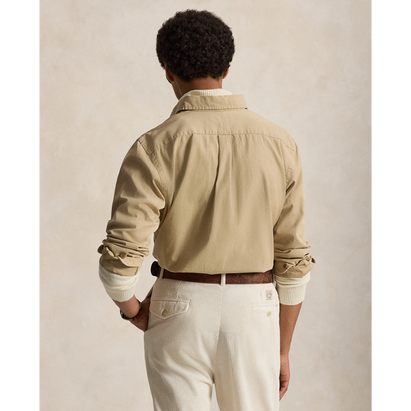 Classic Fit Washed Chino Workshirt