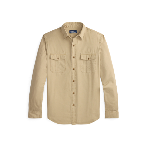 Classic Fit Washed Chino Workshirt