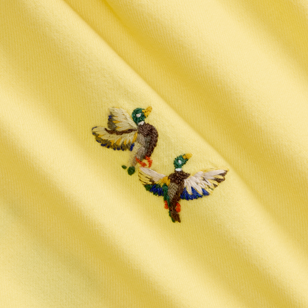 Classic Fit Duck-Embroidered Twill Shirt