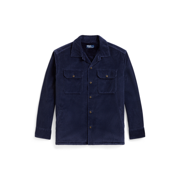 Fleece-Lined Corduroy Overshirt