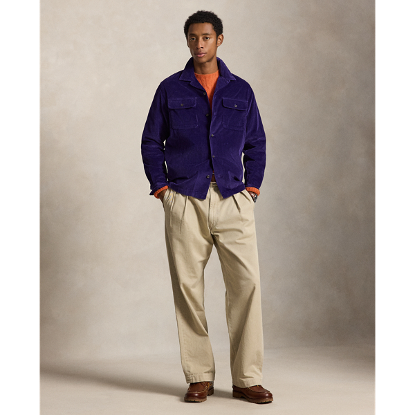 Classic corduroy overhemd met kraag