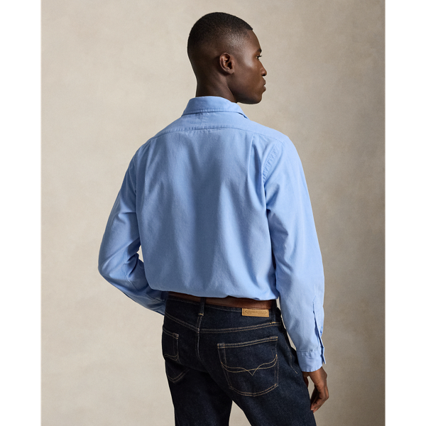 Chambray Blue Classic Fit Corduroy Shirt Polo Ralph Lauren 5