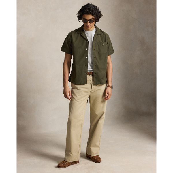 Company Olive Classic Fit Garment-Dyed Oxford Shirt Polo Ralph Lauren 4