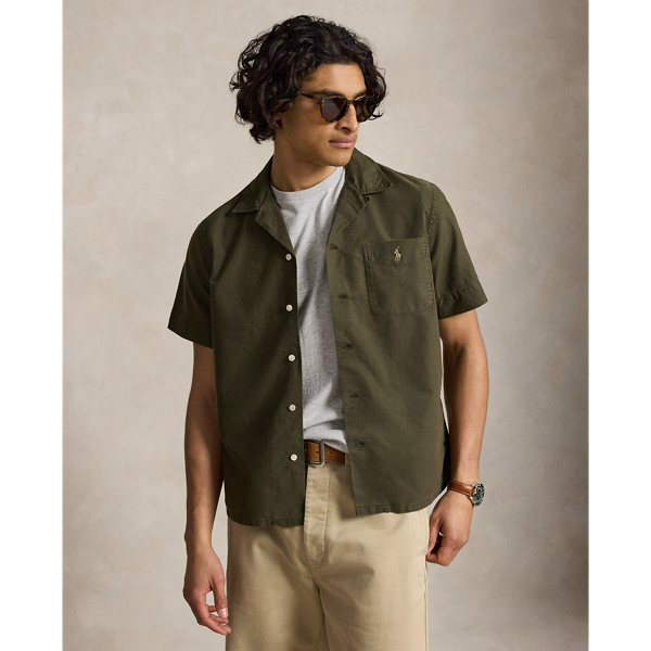 Company Olive Classic Fit Garment-Dyed Oxford Shirt Polo Ralph Lauren 1
