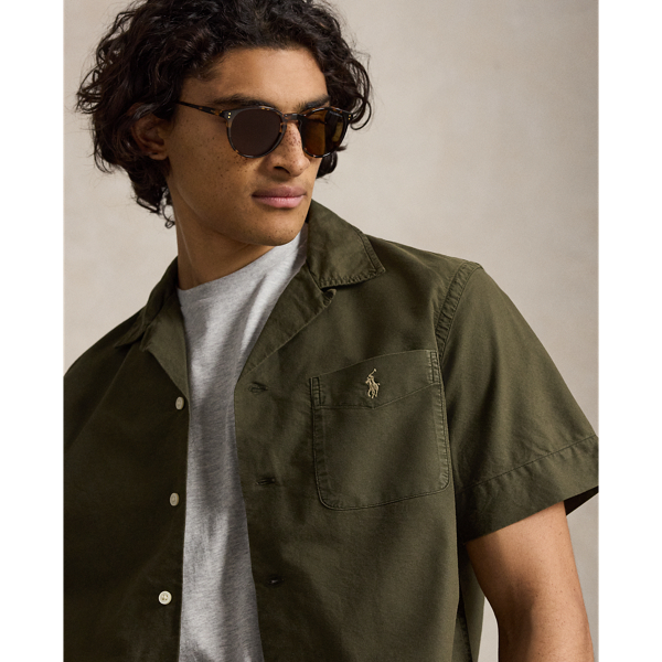 Company Olive Classic Fit Garment-Dyed Oxford Shirt Polo Ralph Lauren 6