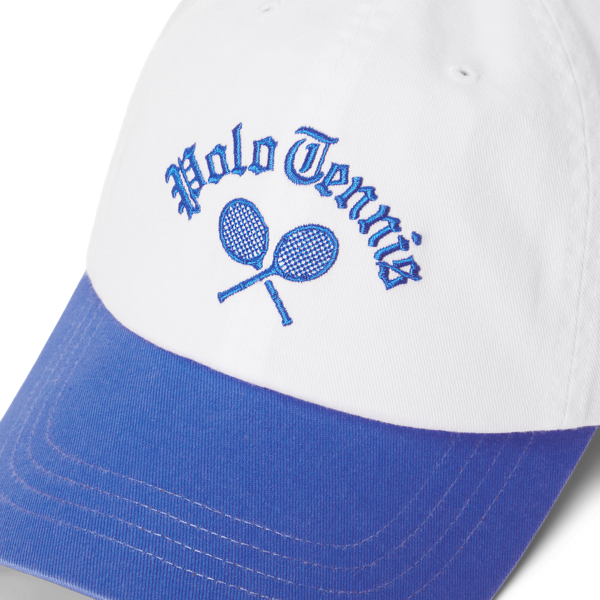 Ceramic White/Iris Blue US Open Polo Tennis Chino Ball Cap Polo Ralph Lauren 3