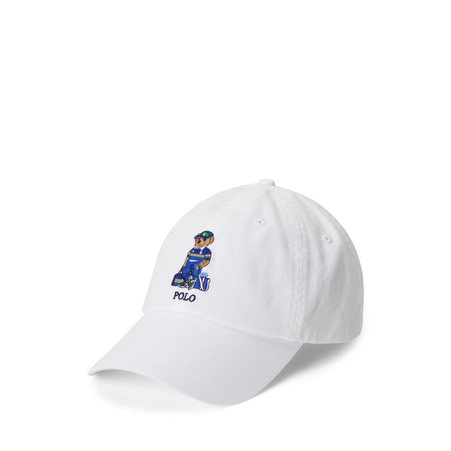 Мужская кепка Ralph Lauren US Open Polo Bear Chino Ball, цвет: Белый — фото 3