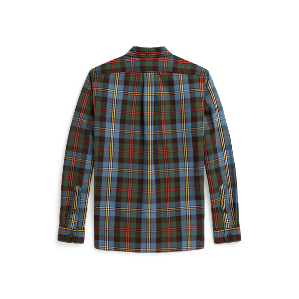 Classic Fit Plaid Brushed Oxford Shirt