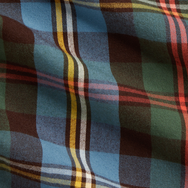 Classic Fit Plaid Brushed Oxford Shirt