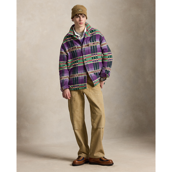 Classic Fit Plaid Flannel Camp Shirt