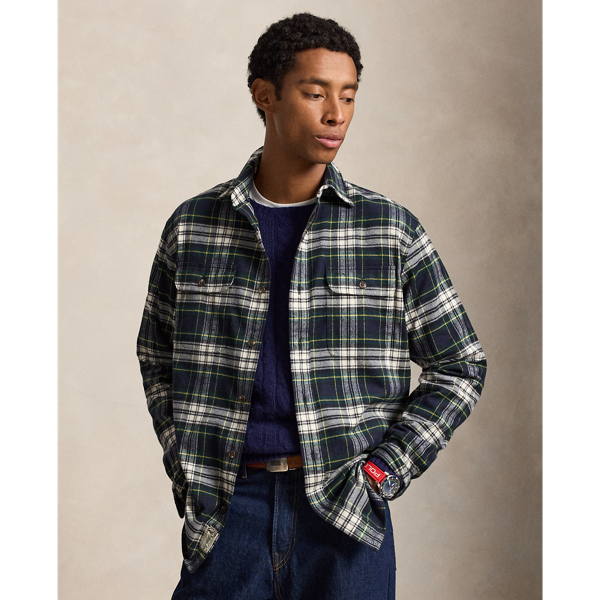 Classic Fit Plaid Flannel Workshirt