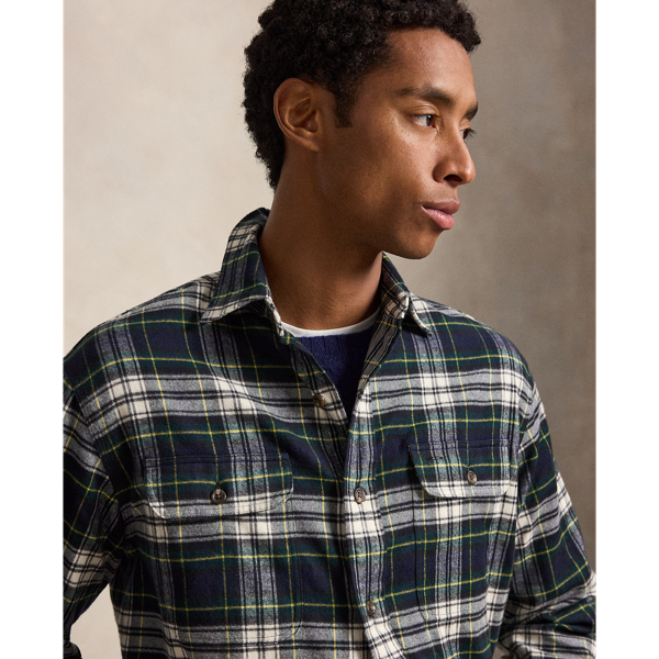 Classic Fit Plaid Flannel Workshirt