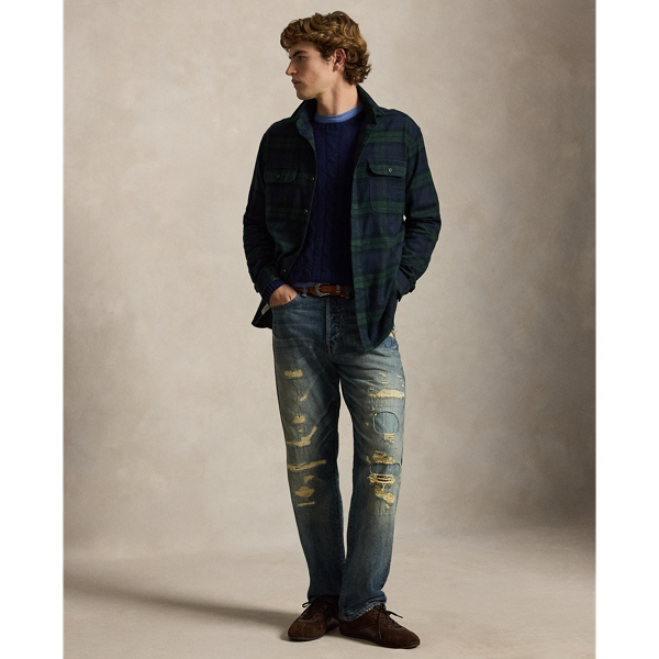 Classic-Fit Flanell-Arbeitshemd Polo Ralph Lauren in Navy/Wald multi 4